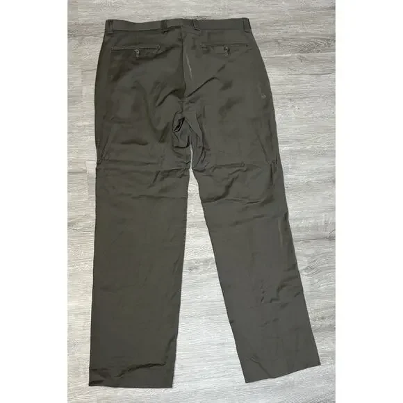 Lauren‎ Ralph Lauren Mens Dress Pants 34X32 Olive Green Wool Cashmere Trousers - Picture 2 of 4